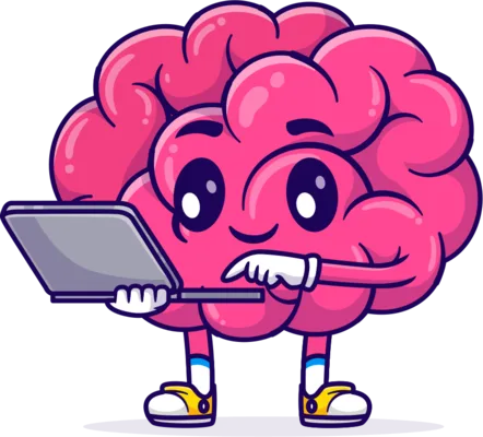Gryzik przy laptopie